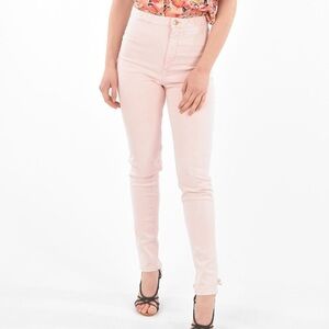 NWT Isabel marant pantalon Nikino ankle tie skinny jeans light pink size 42